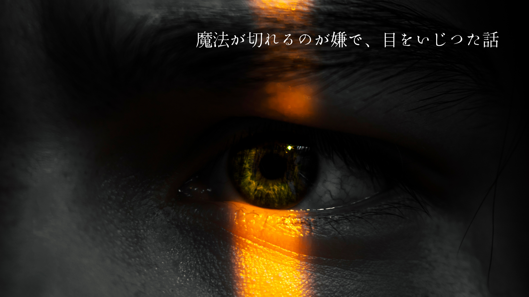 魔法が切れるのが嫌で、目をいじつた話
